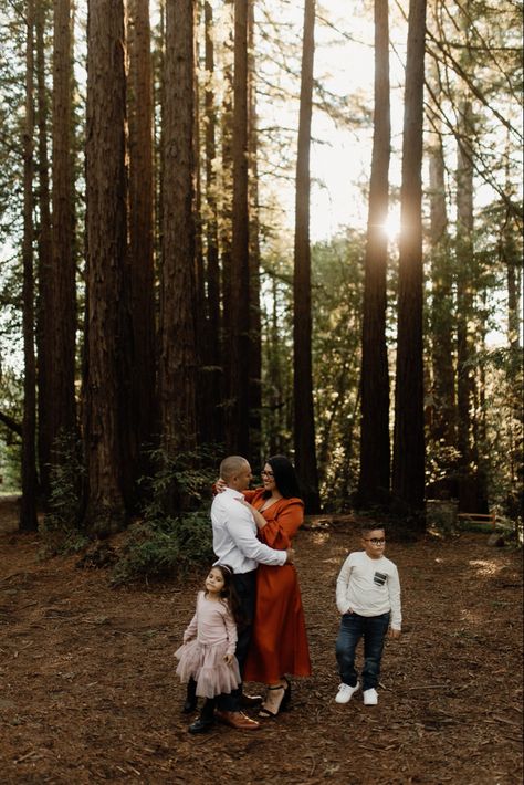 Family of four session in the redwoods. Oakland, Ca. Rocio Rivera Photography Redwoods Family Photos, Redwood Photoshoot, Cali Photoshoot, Photo Blend, Redwood National Park, The Redwoods, Family Shoot, Blended Family, Family Of Four