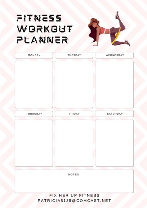 Use this weekly planner to help you stay on top of your fitness goals. Weekly Workout Planner, Planner Routine, Routine Motivation, Goals Template, Gym Art, Workout Planner, Exercise Routines, Weekly Workout, Stay Active