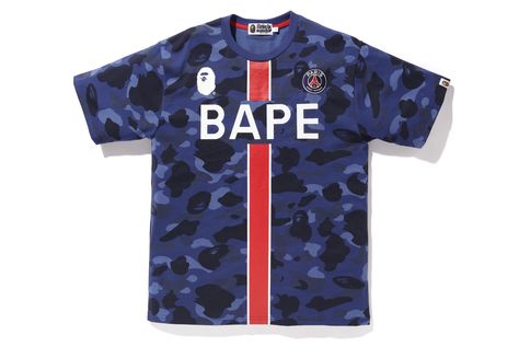 BAPE x PSG Collection Bape T Shirt, Streetwear For Men, Plus Size Workout, Adidas Sneaker, Stylish Boys, Drawing Clothes, Nike Lebron, A Bathing Ape, Urban Outfits