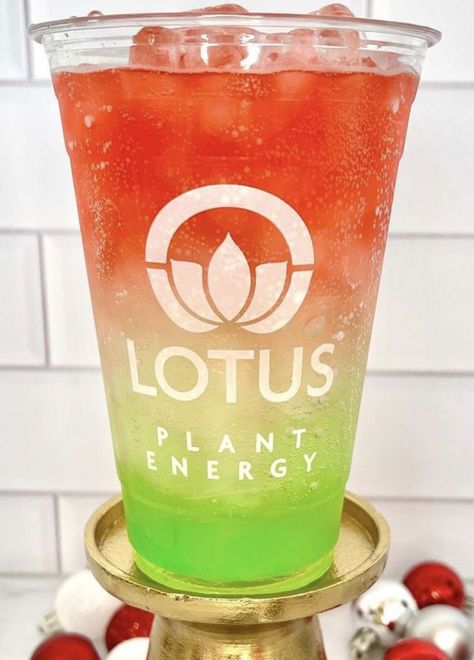 Enjoy your holiday with this amazing drink! Recipe: White Lotus + Green Apple + Strawberry Lotus Energy Drink Ideas, Lotus Drink Flavors, Lotus Drink Ideas, Lotus Recipe, Lotus Energy, Energy Drink Recipe, Enjoy Your Holiday, Healthy Energy Drinks, Coffee Shop Menu