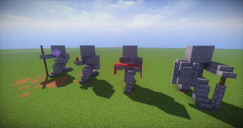 Minecraft Statues                                                       … Minecraft Small House, Houses Blueprints, Minecraft Statues, Minecraft Medieval, Cool Minecraft Houses, Minecraft Furniture, Minecraft Plans, Minecraft Construction, Minecraft Decorations