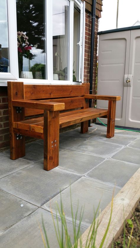 Rustic Outdoor Benches, Folder Organizer, Diy Mail, Rustic Outdoor Furniture, Outdoor Bench Seating, Wood Bench Outdoor, Wood Working Projects, Diy Bench Outdoor, Organizer Diy