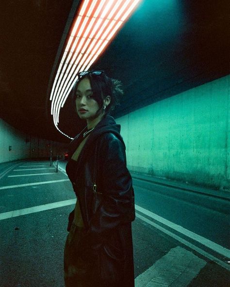 Cyberpunk Photoshoot, Night Photography Portrait, Night Street Photography, Street Photography Portrait, Get Over Your Ex, City Shoot, Photo Arts, Feel Powerful, Night Portrait