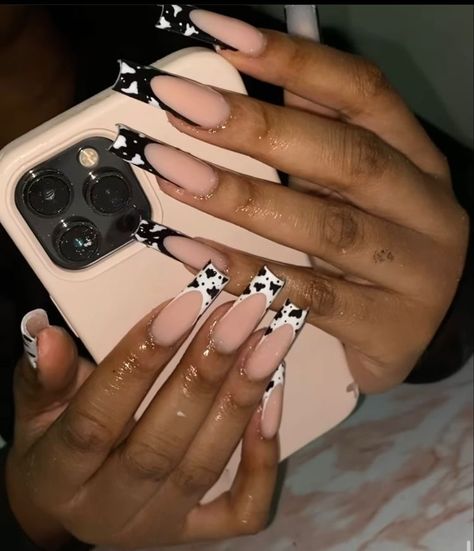 Basic Nail, Black And White Nails, Nail Aesthetic, Girly Tingz, 2023 Nails, Long Stiletto Nails, Long Stiletto, Sixth Form, Lavender Nails