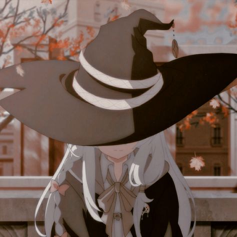 Witch Anime Aesthetic, Witch Anime Pfp, Anime Witch Aesthetic, Anime Witch Pfp, Anime Icons Aesthetic, Rwby Characters, Arte Do Kawaii, Anime Witch, Sailor Pluto