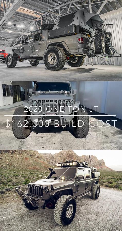 2020 Jeep Gladiator – $160k Build Cost Fully Built Currie 60s on 40s SEMA Jeep Gladiator Overland Build, Jeep Gladiator Overland, Jeep Garage, Overland Build, Gray Exterior, Off Road Camping, Custom Jeep Wrangler, Lifted Jeep, Custom Jeep