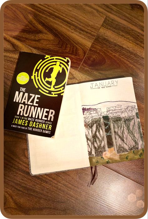 Maze Runner Series, Journal Books, The Maze Runner, Maze Runner, Hunger Games, Book Journal, Bullet Journal, Book Cover, Film