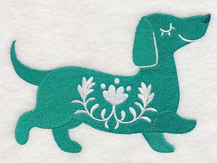 Dachshund Embroidery, Hand Towels Diy, Dachshund Silhouette, Cute Critters, Diy Towels, Freestanding Lace Embroidery, Embroidered Canvas, Valentine Day Wreaths, Embroidered Towels