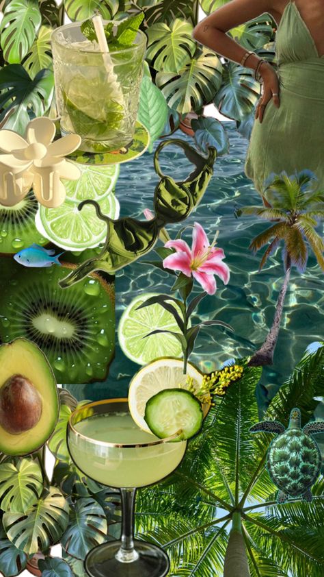 #summer #green #aesthetic #goal #greenlife #verte #holidays #mojito #lime #avocado #kiwi Summer Green Aesthetic, Summer Green, Iphone Homescreen Wallpaper, Abstract Art Wallpaper, Homescreen Wallpaper, Cute Wallpaper Backgrounds, Green Aesthetic, Mojito, Summer Aesthetic