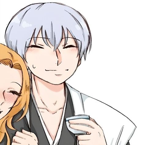 bleach gin and rangiku matching pfp ♡ Riruka Bleach Matching Pfp, Gin And Rangiku Matching Pfp, Aizen And Gin Matching Icons, Gin And Rangiku Matching, Rangiku Matching Pfp, Rangiku And Gin, Gin And Rangiku, Gin Bleach, Paired Avatars