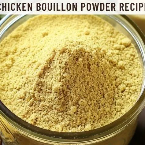 Chicken Bouillon Powder Recipe - Easy Kitchen Guide Diy Chicken Bouillon Powder, Homemade Chicken Bouillon Powder, Chicken Bullion Recipe, Chicken Bouillon Powder Recipe, Homemade Chicken Bouillon, Chicken Bouillon Recipe, Bouillon Recipe, Chicken Bouillon Powder, Chicken Bullion