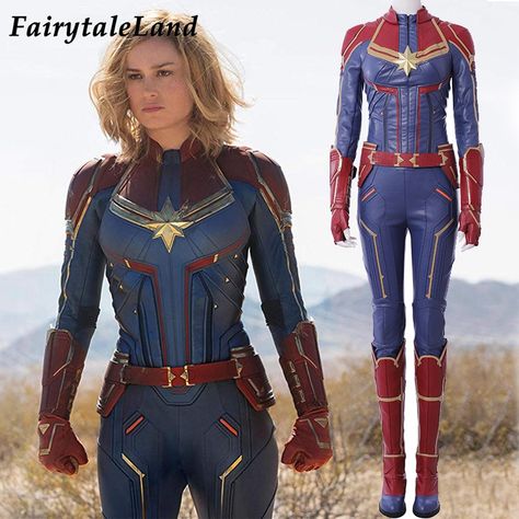 Captain Marvel Cosplay Costume Carol Danvers 2019 Superhero Halloween Costumes Ms. Marvel Jumpsuit Cosplay Carol Danvers Costume Superhero Halloween Costumes, Captain Marvel Costume, Comic Costume, Superhero Halloween, Ghost Bride, Popular Costumes, Captain Marvel Carol Danvers, Carol Danvers, Zombie Costume