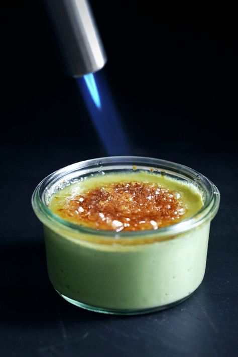 Sous Vide Dessert, Vegan Creme Brulee, Matcha Breakfast, Brulee Recipe, Sous Vide Recipes, Matcha Recipe, Desserts Vegan, Sous Vide Cooking, Sem Lactose