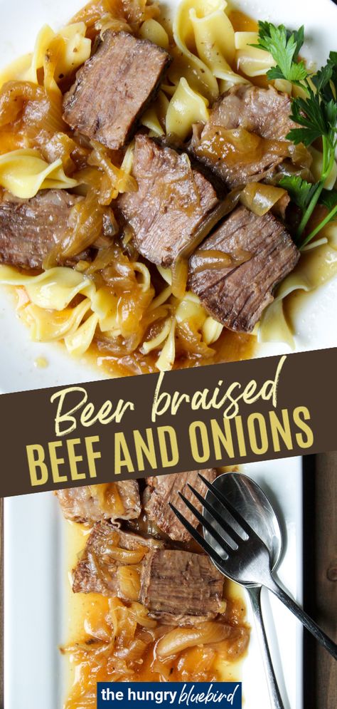 Flemish Beef Stew, Beer Stew, Beef And Onions, Beer Braised Beef, Easy Pot Roast, Belgian Ale, Sliced Onion, Cold Weather Comfort Food, Beef Curry