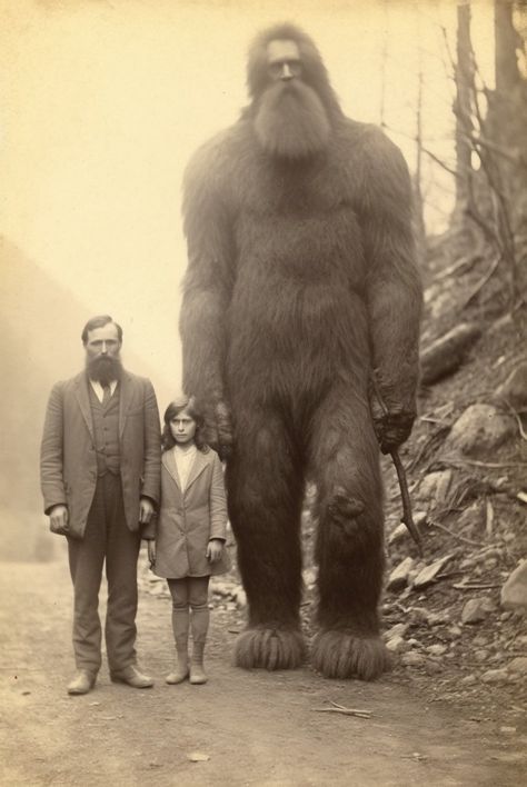 Weird Old Photos, Real Bigfoot, Human Giant, Creepy Old Photos, Herbivorous Animals, Bigfoot Pictures, Nephilim Giants, Carnivorous Animals, Giant People