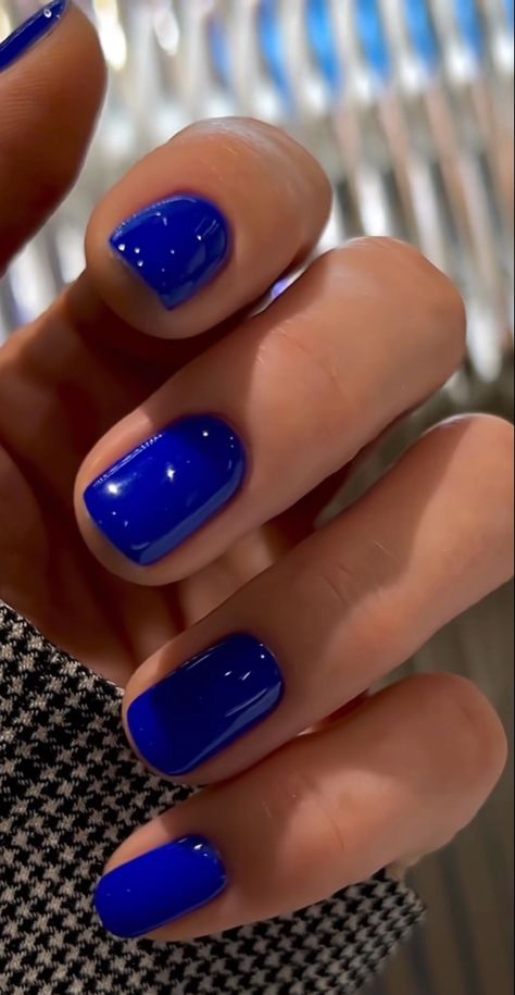 Hello Nails, Sassy Nails, Cute Gel Nails, Blue Nail, Shellac Nails, Glam Nails, Nagel Inspo, Short Acrylic Nails Designs, Dipped Nails