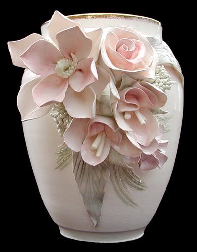 images of clay vases | Pottery Clay Vases | hamzafiaz Clay Vases, ดินปั้น Polymer Clay, Vase Crafts, Clay Vase, Vase Shapes, Polymer Clay Flowers, Porcelain Flowers, Keramik Vase, Clay Flowers