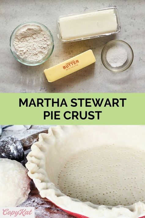 Martha Stewart Pie Crust Recipe, Martha Stewart Pie Crust, Recipe For Pie Crust, Apple Recipes With Puff Pastry, Savory Pie Crust, Perfect Pie Crust Recipe, Butter Pie Crust, Flaky Pie Crust Recipe, Pie Crust Recipe Easy