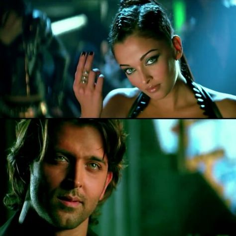 Aishwarya and Hrithik in Dhoom 2 Dhoom 2, Aesthetic Era, Muslim Couple Quotes, Movie Songs, Hrithik Roshan, Vintage Bollywood, Bollywood Movies, Actor Photo, Bollywood Actors