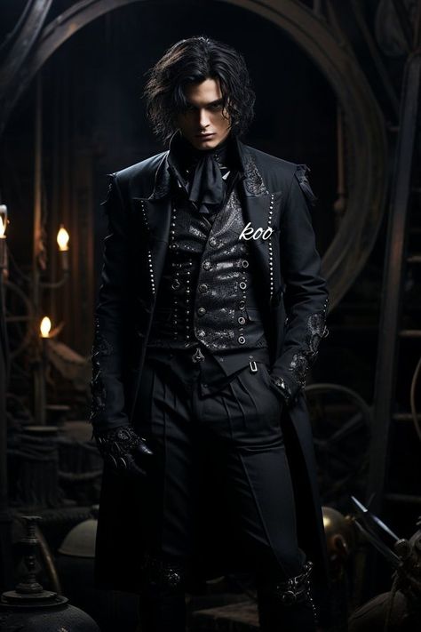 (20) koo on X: "黒い王子 https://t.co/j8hLbmDJDj" / X Leo Clothes, Rp Pic, Victorian Style Clothing, Vampire Clothes, Fantasy Outfits, Character Portrait, Rpg Characters, Dress Suits For Men, Four Horsemen