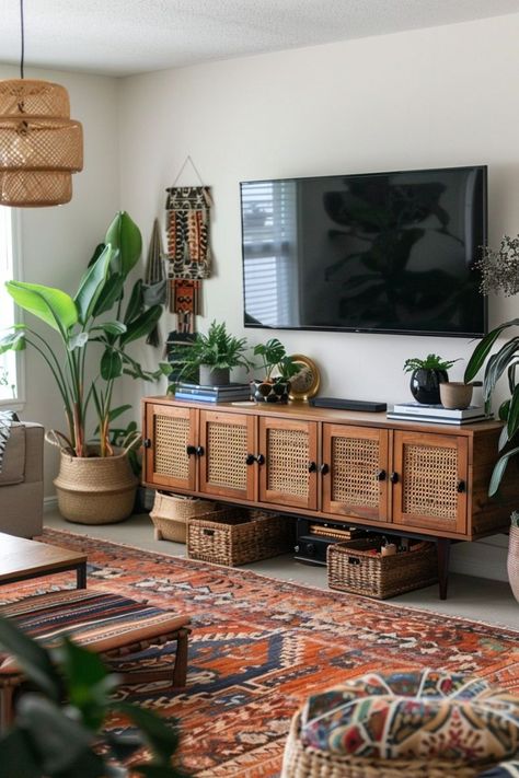 Nature Inspired Apartment, Earthy Boho Living Room, Boho Living Room Designs, Boho Bungalow, Earthy Living Room, Boho Living Room Ideas, Dreamy Design, Connect With Nature, Ideas Hogar