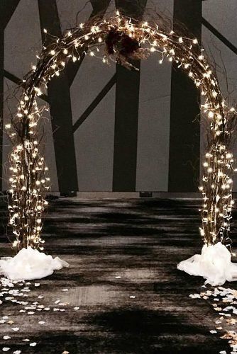 Best Wedding Arch Images In 2019 ★ wedding arch fairy arch with willows light Lighted Wedding Arch Ideas, Starry Night Wedding Arch, Wedding Arch Lights, Simple Wedding Arch, Ceremony Archway, Starry Night Prom, Wooden Wedding Arches, White Wedding Arch, Arch Light