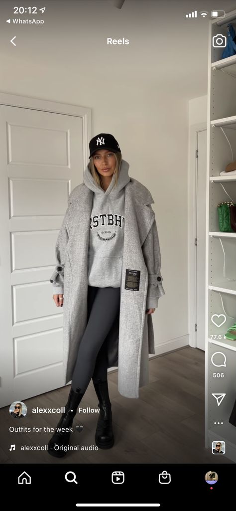 Grey Leggings Outfit, Cosy Outfit, Stylish Winter Outfits, Cold Outfits, Athleisure Outfits, Winter Aesthetic, Mode Inspo, 가을 패션, Fall Fashion Outfits