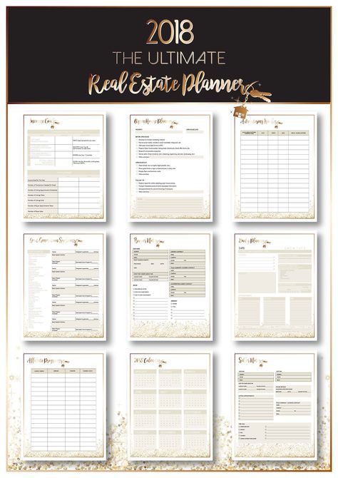 Real Estate Planner, Real Estate Business Plan, Marketing Planner, Small Business Planner, Real Estate Leads, Journal Template, Business Plan Template, Planner Digital, Business Planner