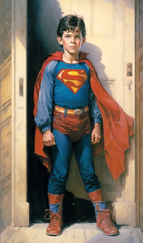 Superboy Art, Superman Design, Superman Boy, Rare Comic Books, Superman Kids, Super Boy, Superman 2, Supergirl Superman, Online Comic Books