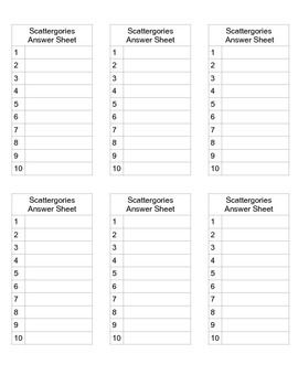 Scattergories Answer Sheet Morning Prompts, Scattergories Lists, Christmas Scattergories, Clue Game, Scattergories Game, Super Mario Bros Birthday Party, Clue Games, Treasure Hunt Games, Youth Games