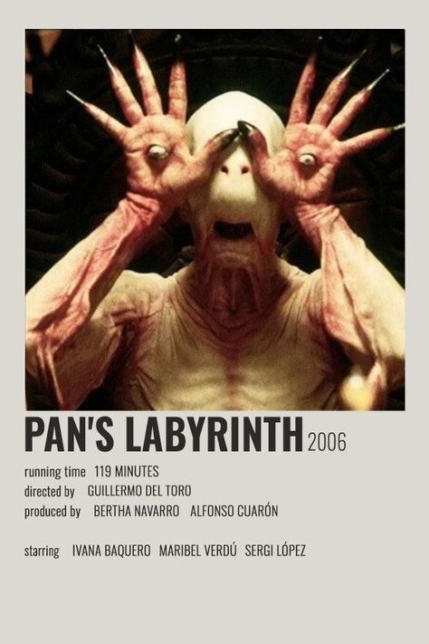 Labyrinth Movie Poster, Ivana Baquero, Pan's Labyrinth, Labyrinth Movie, Doug Jones, Movies Posters, Film Posters, Scary Movies, Labyrinth