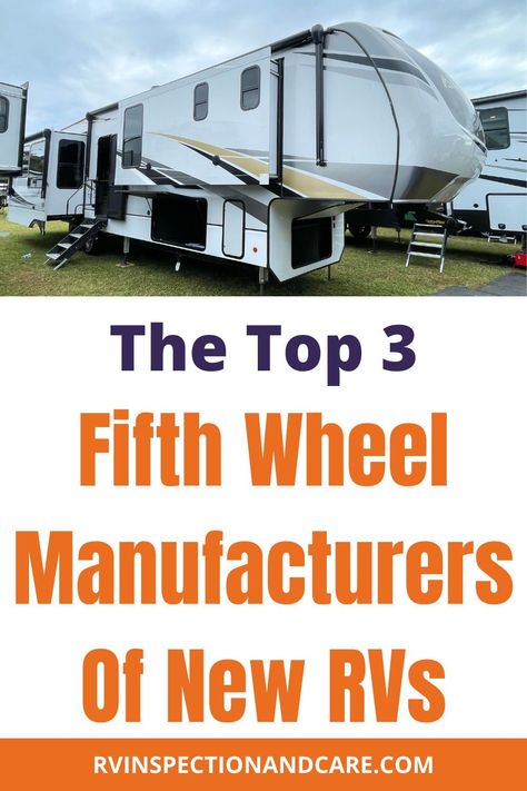 Before you go out and buy a fifth wheel RV, make sure that you know which RV brands make a higher quality 5th wheel than their competition. There are lots of brands and models in the fifth wheel segment of the RV industry. But not all of them are built with high quality materials and methods. So here are the top 3 brands to start with if you want a quality 5th wheel. #fifthwheel #5thwheelrv #rvbuying Rv Diy Projects, Rv Diy, Fifth Wheel Living, Rv Camping Trips, Rv Gear, 5th Wheel Rv, Glamping Ideas, Fifth Wheel Campers, Fifth Wheel Trailers