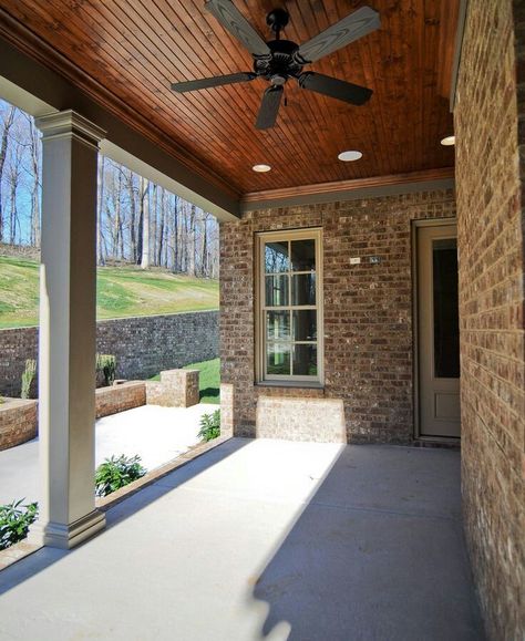 Stained Beadboard Ceiling porch sun room Stained Beadboard Ceiling, Beadboard Porch Ceiling, Stained Beadboard, Porch Remodel, Roof Ceiling, Porch Ceiling, Beadboard Ceiling, Wood Ceiling, Backyard Porch