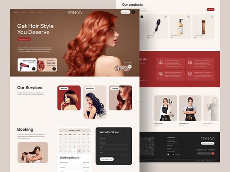 Hair Salon Web Design, Hair Salon Website Design, Salon Website Design, Salon Design, Landing Page Design, Page Design, Landing Page, Hair Salon, Website Design