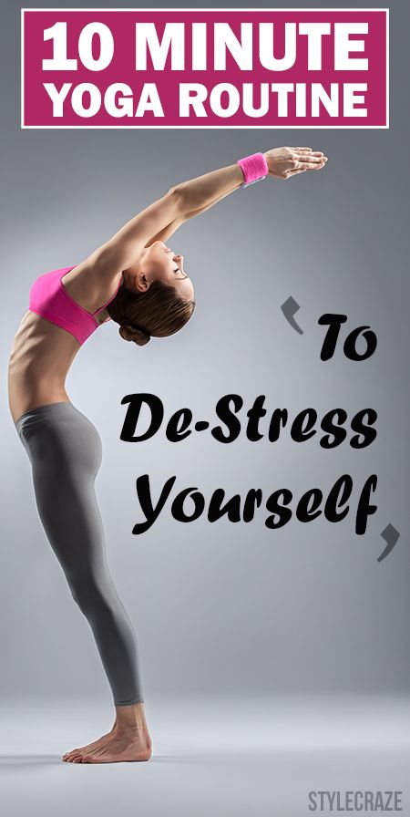 To De-Stress 10 Minute Yoga, Yoga Workout Routine, Sup Yoga, Yoga Posen, Yoga Help, Yoga Exercises, Pose Yoga, Daily Yoga, Yoga Postures