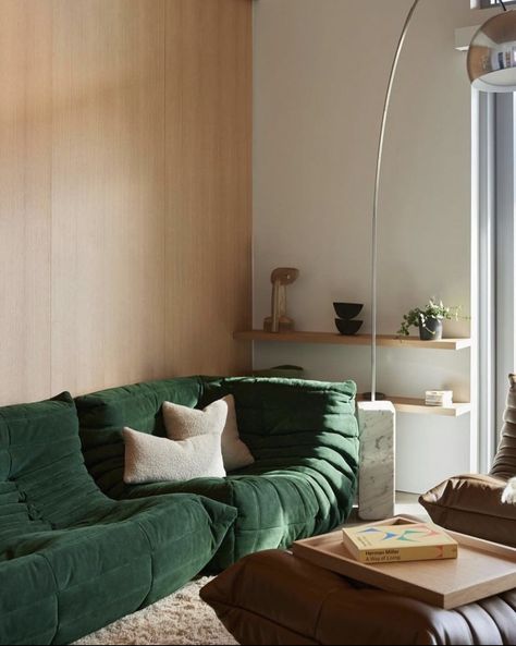 Green Modular Sofa, Green Couch, Killarney, Ligne Roset, Room Design Bedroom, Living Room Inspo, Interior Inspo, My New Room, Living Room Inspiration