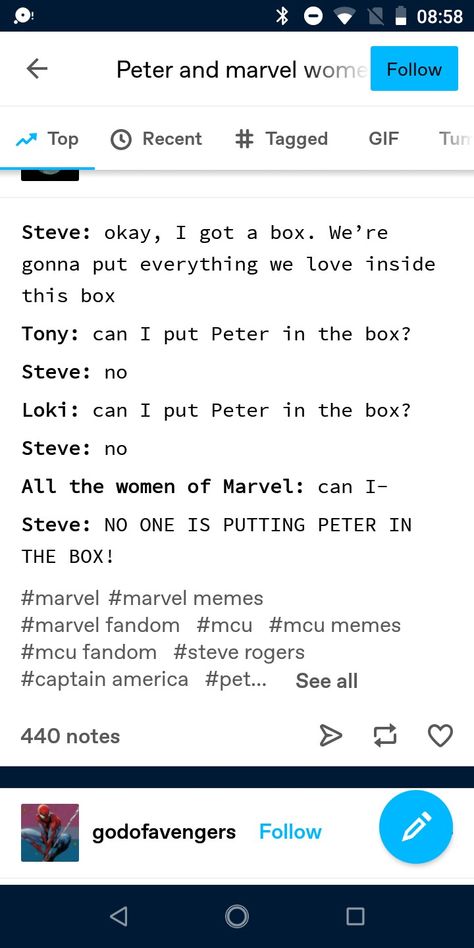 Spider Man Incorrect Quotes, Irondad And Spiderson Headcanons, Avengers Fanfic, Marvel Comics Funny, Superfamily Avengers, Marvel Headcanon, Marvel Avengers Assemble, Best Marvel Characters, Terrible Jokes