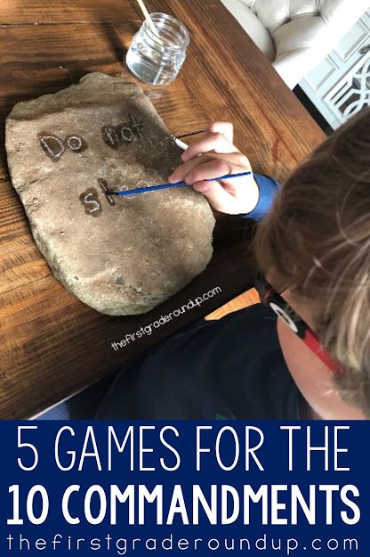 10 Commandments Kids, Moses 10 Commandments, 10 Commandments Craft, Ten Commandments Craft, Sunday School Games, Preschool Bible Lessons, Church Games, The 10 Commandments, Sunday School Kids