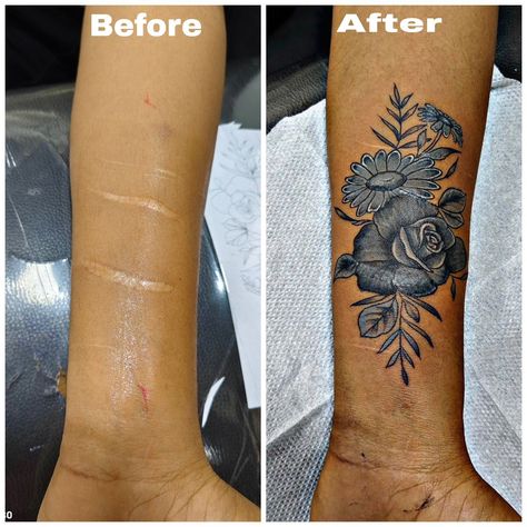 Scar cover up tattoo on forearm...... . . Tattoo done by @royalwingstattoo...... . . Book your appointment on 8433934833. . . #coveruptattoo #scar #scarcoveruptattoo #rosetattoo #flowers #flowerstattoo #tattoo #tattoos #tattooed #ink #inked #tattoodo #art #artist #artlife #artistforlife #royal #wings #royalwings #royalwingstattoo #royalwingstattoos #royalwingstattoostudio #ghatkopar #ghatkopareast #mumbai #india #besttattoostudioinmumbai Scar Cover Up Tattoo, Scar Cover Up, Tattoo On Forearm, Up Tattoo, Cover Up Tattoo, Wings Tattoo, Mumbai India, Book Your Appointment, Forearm Tattoos