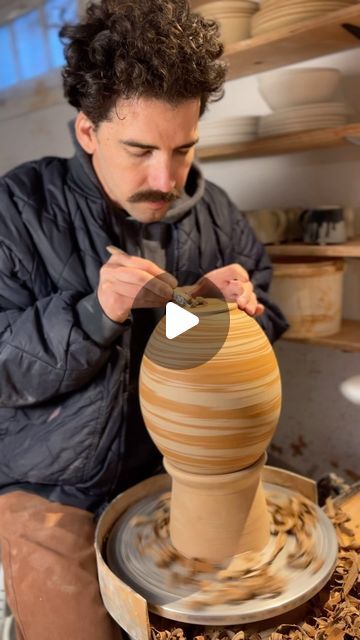 brett wulc on Instagram: "i like trimming these marbled pieces more than throwing them! getting through that first layer of foggy clay really reveals a lovely surface. 🌬️ #pottery #ceramics #clay #craft #satisfying" Marble Clay, Marbled Clay, Clay Craft, Ceramic Techniques, Pottery Ceramics, Class Ideas, Marble, Ceramics, On Instagram