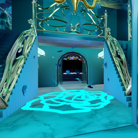 @Dunna_black on roblox! Mermaid Dorm Royale High, Royale High Dorm Exterior, Royale High Dorms Ideas, Royale High Dorm Ideas Layout, Royale High Dorm Ideas, High Room Ideas, Dorm Pictures, Rh Dorm, Dorm Layout