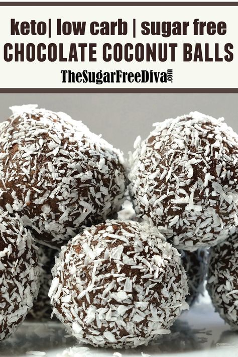 Low Carb Coconut Cocoa Balls #keto #sugarfree #lowcarb #cocoa #chocolate #coconut #candy #cookie #recipe Chocolate Coconut Candy, Cocoa Balls, Chocolate Coconut Balls, Chocolate Balls Recipe, Coconut Protein, Coconut Balls, Coconut Candy, Keto Candy, Keto Diet Breakfast