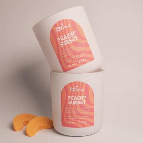 🕯️ Here’s the fragrance breakdown of our Peachy Sunset Candle: 🍊 Top Hits: Bright Citrus Vibes 🍑 Mid-Jams: Luscious Peach, Fresh Green Tones, Juicy Fruit 🎵 Base Beats: Creamy Vanilla, Subtle Musk Undertones Tap the link in our bio to shop now! 🛒 #PeachySunset #MoodBoard #Peachy #SoyCandles #PeachAesthetic #AtlantaGeorgia #SmallBusiness #CandleLover #WaxMelt #NewArrivals #GroovyVibes #GeorgiaPeach Candles Sunset, Peach Fragrance, Peach Candles, Candle Photoshoot, Orange Scented Candle, Peach Nectar Candle, Peach Aesthetic, Candle Branding, Juicy Fruit