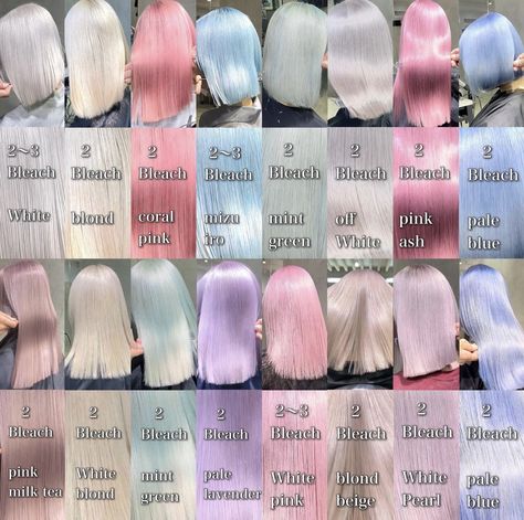 Pastel Colors Hair Dye, Cool Tone Pastel Hair, Hair Color Pastel Blue, Lavender Blonde, Hair Color Theory, Opal Hair Color Blonde, Pastel Hair Colors, Cool Hair Dye, Pastel Hair Color Ideas