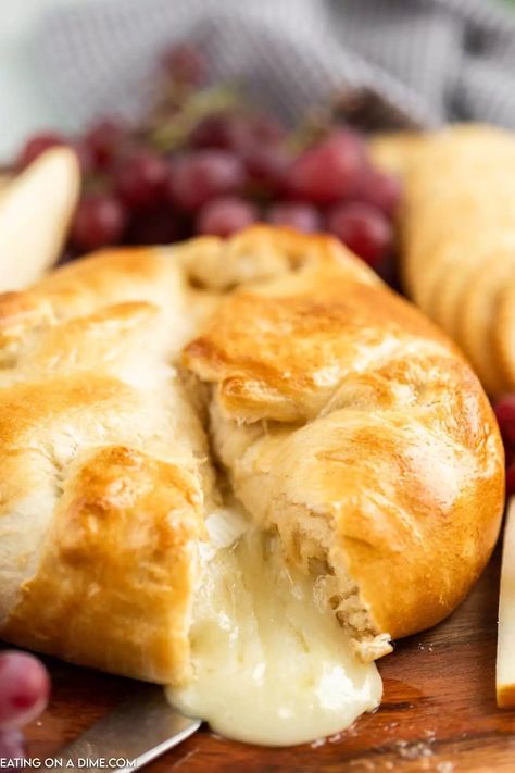 Baked Brie in Crescent Rolls - Eating on a Dime