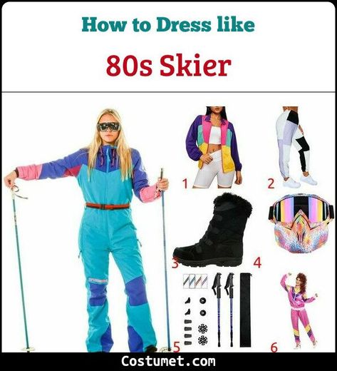 80's Skier Costume for Cosplay & Halloween 2022 80s Ski Costume, 80s Ski Lodge Costume, Skiers Halloween Costume, Skier Costume, 80s Ski Gear, 80s Ski Party, 80s Ski Outfit, Ski Costume, 80’s Outfits