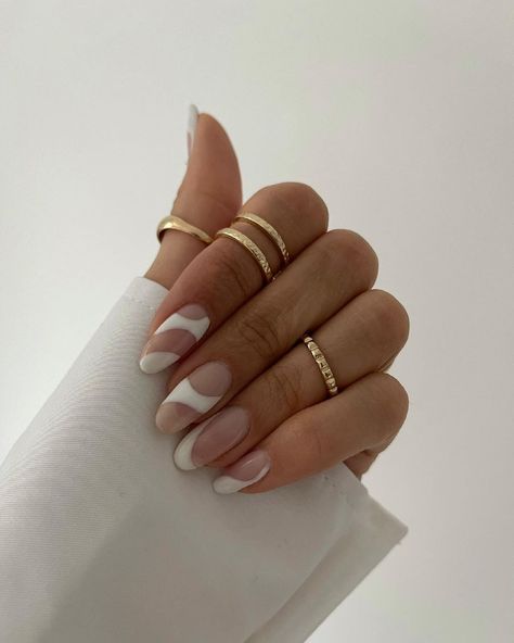 Lines On Nails, Almond Acrylic Nails, Nail Ring, Shellac Nails, Nail Jewelry, Minimalist Nails, Dream Nails, Pretty Acrylic Nails, Cute Acrylic Nails