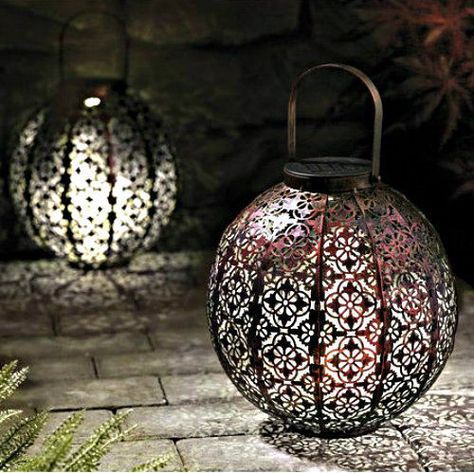 Arabic Garden, Solar Garden Lanterns, Modern Garden Lighting, Moroccan Garden, Solar Powered Lanterns, Outdoor Lantern Lighting, Solar Lantern, Outdoor Garden Lighting, Smart Garden