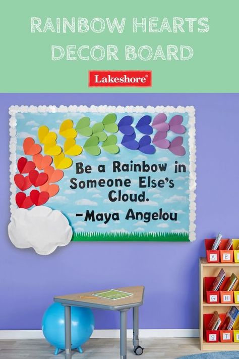 Rainbow Bulletin Board Preschool, Rainbow Bulletin Board Ideas, March Bulletin Board Ideas, Quotes Rainbow, Rainbow Bulletin Boards, Kindergarten Bulletin Boards, Work Bulletin Boards, Art Bulletin Boards, Summer Bulletin Boards