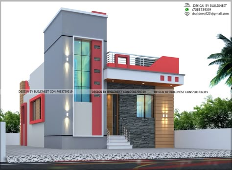 Elivesan Home Design, Simple Elevation Design, Compound Wall Gate Design, Simple Elevation, Compound Wall Gate, Beautiful House Images, Ground Floor Elevation, Stairs House, Front Building Design